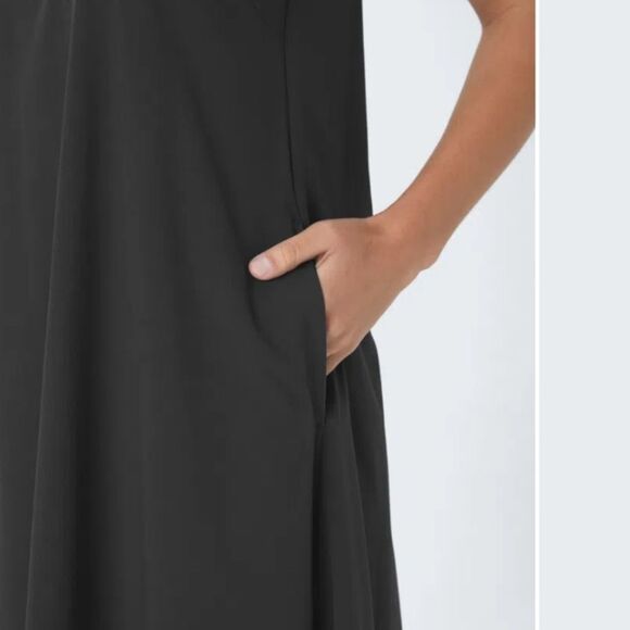 Halara Breezeful Pocket High Low Midi Quick Dry Work Dress Black Size S - Picture 5 of 11